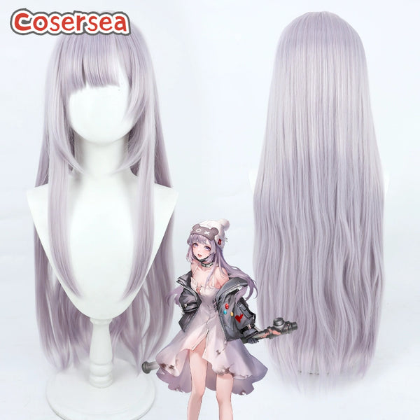 Path to Nowhere Hella 80cm Gray Purple Cosplay Wigs