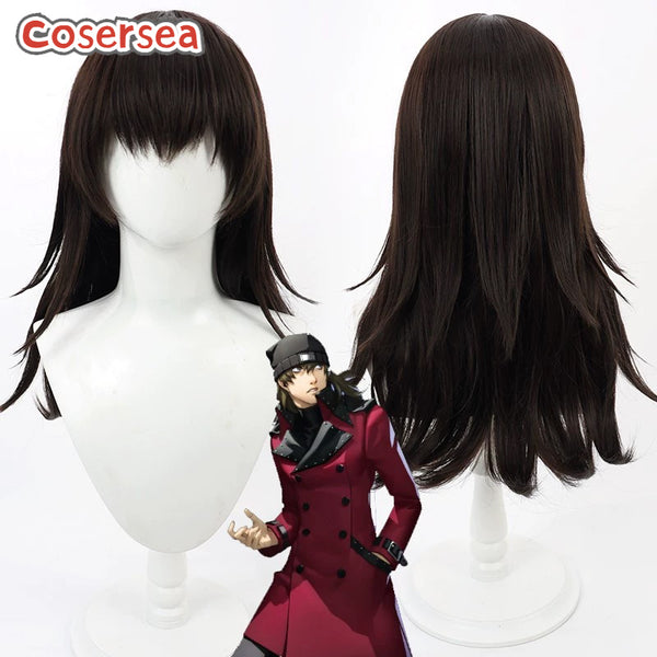 Persona 3 Shinjiro Aragaki 50cm Dark Brown Cosplay Wigs