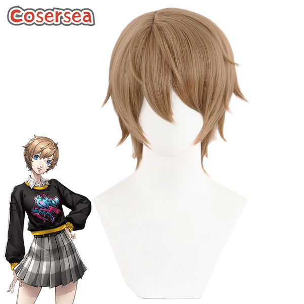 Persona 5: The Phantom X Motoha Arai 28cm Brown Cosplay Wigs