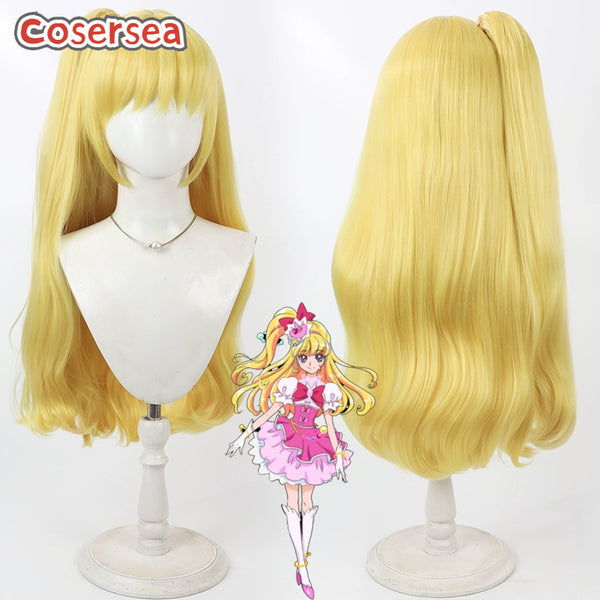 Pretty Cure Asahina Mirai 70cm Blonde Ponytail Cosplay Wigs