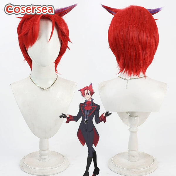 Princession Orchestra Calisto 30cm Red Mixed Purple Cosplay Wigs