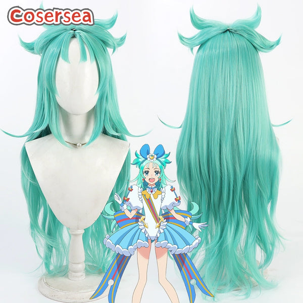 Princession Orchestra Princess Ripple Minamo Sorano 100cm Green Cosplay Wigs