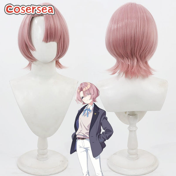Project Imas Gakuen Idolmaster Arimura Mao 30cm Pink Cosplay Wigs