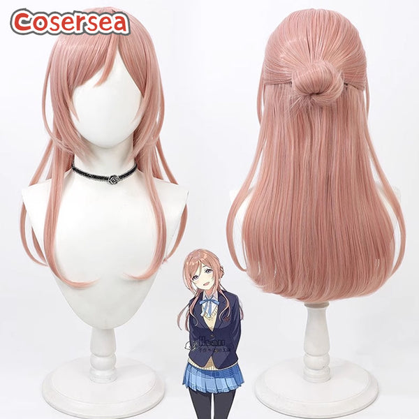 Project Imas Gakuen Idolmaster Rinami Himesaki Cosplay Wigs