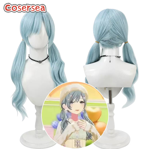 Project Sekai Colorful Stage! feat. Hinomori Shizuku 60cm Blue Cosplay Wigs