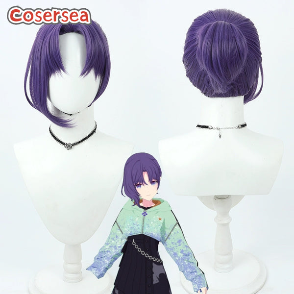 Project Sekai Colorful Stage feat. Asahina Mafuyu Purple Ponytail Cosplay Wigs