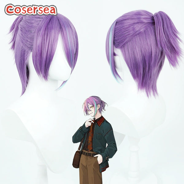 Project Sekai Colorful Stage feat. Kamishiro Rui Purple Mixed Blue Cosplay Wigs