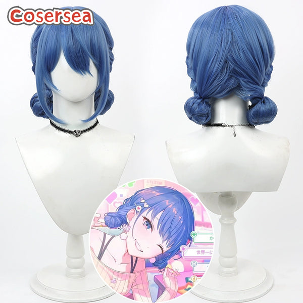 Project Sekai Colorful Stage feat. Kiritani Haruka Blue Cosplay Wigs