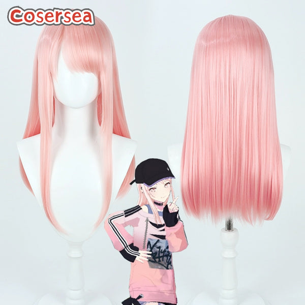 Cosersea Project Sekai: Colorful Stage feat. Akiyama Mizuki 60cm Pink Cosplay Wigs