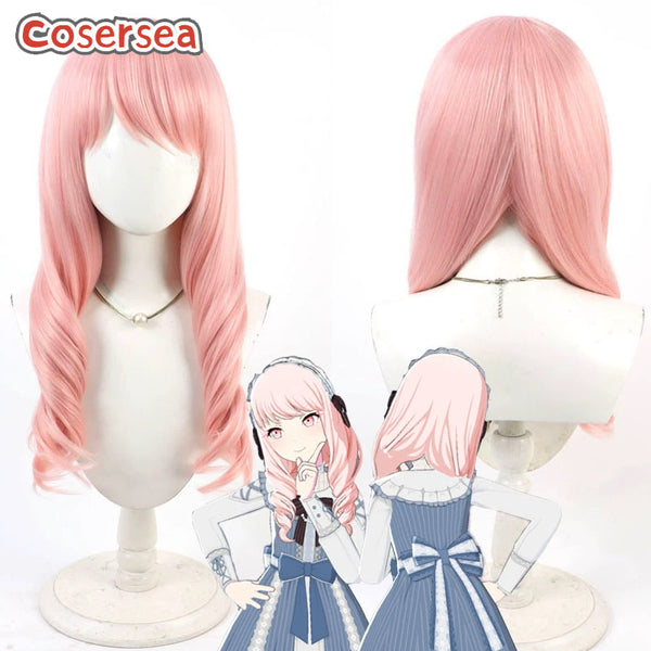 Cosersea Project Sekai: Colorful Stage feat. Akiyama Mizuki 60cm Wavy Pink Cosplay Wigs