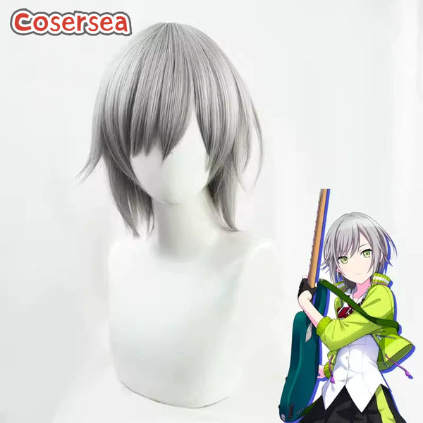 Cosersea Project Sekai: Colorful Stage feat. Hinomori Shiho 30cm Silver Gray Cosplay Wigs