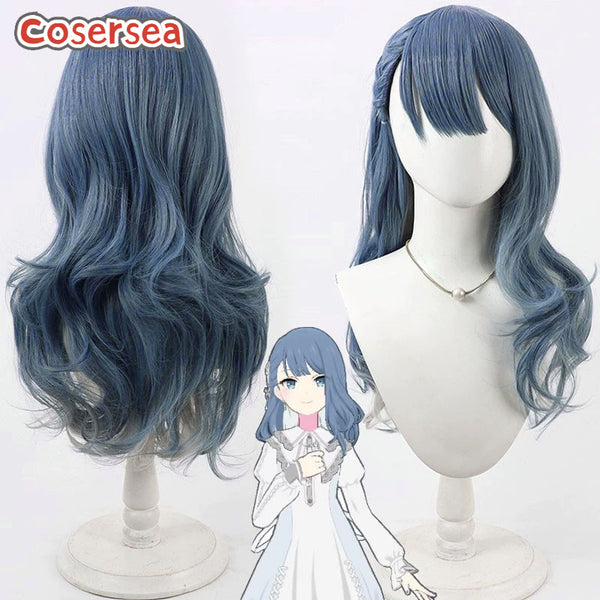 Cosersea Project Sekai: Colorful Stage feat. Kiritani Haruka 55cm Mixed Blue Cosplay Wigs