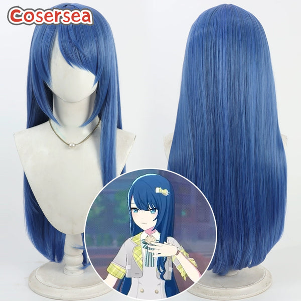 Project Sekai Colorful Stage feat. Kiritani Haruka 80cm Blue Cosplay Wigs