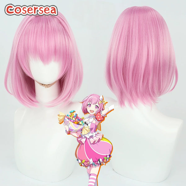 Cosersea Project Sekai: Colorful Stage feat. Otori Emu 38cm Pink Cosplay Wigs