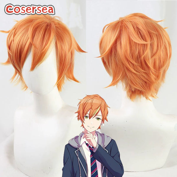 Cosersea Project Sekai: Colorful Stage feat. Shinonome Akito 30cm Orange Mixed Blonde Cosplay Wigs