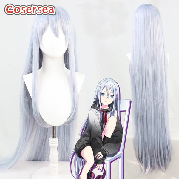 Cosersea Project Sekai: Colorful Stage feat. Yoisaki Kanade 120cm Silver White Cosplay Wigs