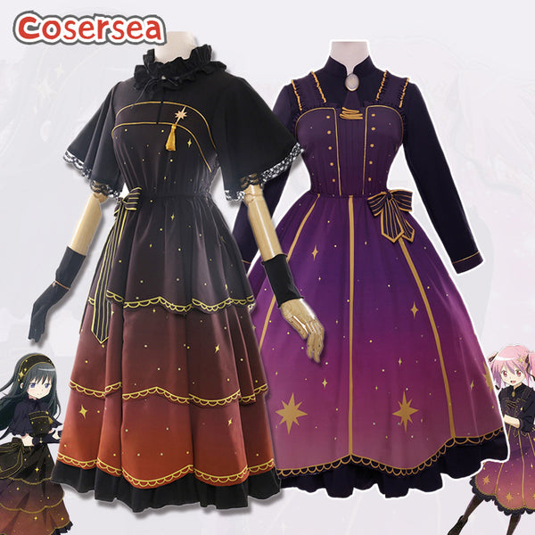 Puella Magi Madoka Magica Akemi Homura Kaname Madoka Cosplay Costume