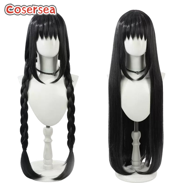 Puella Magi Madoka Magica Homura Akemi 100cm Black Cosplay Wigs