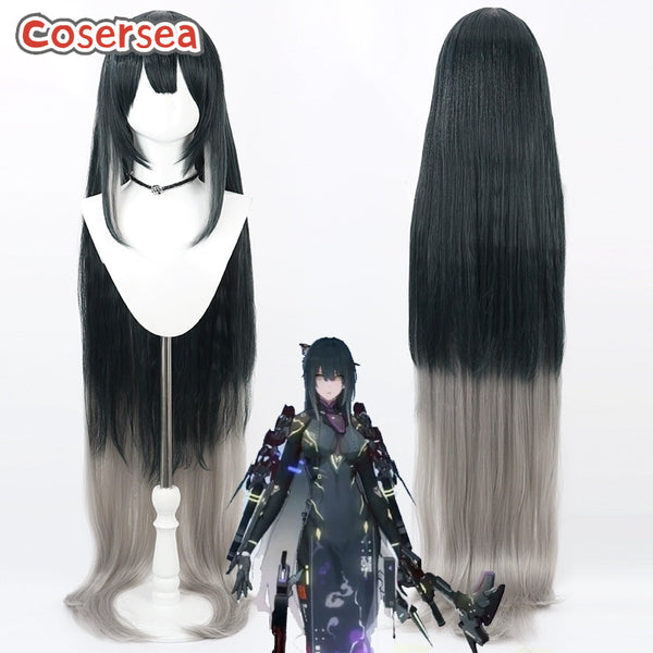 Punishing: Gray Raven Ziyuan 100cm Black Mixed Gray Cosplay Wigs
