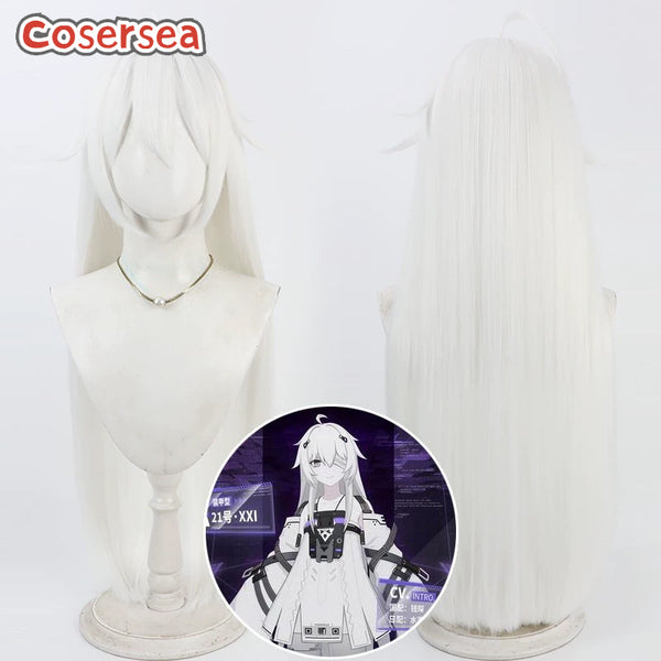 Punishing: Gray Raven No.21 3-7 80cm White Cosplay Wigs
