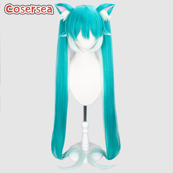 Puss In Boots The Booted Cat 120cm Green Mixed White Ponytail Cosplay Wigs