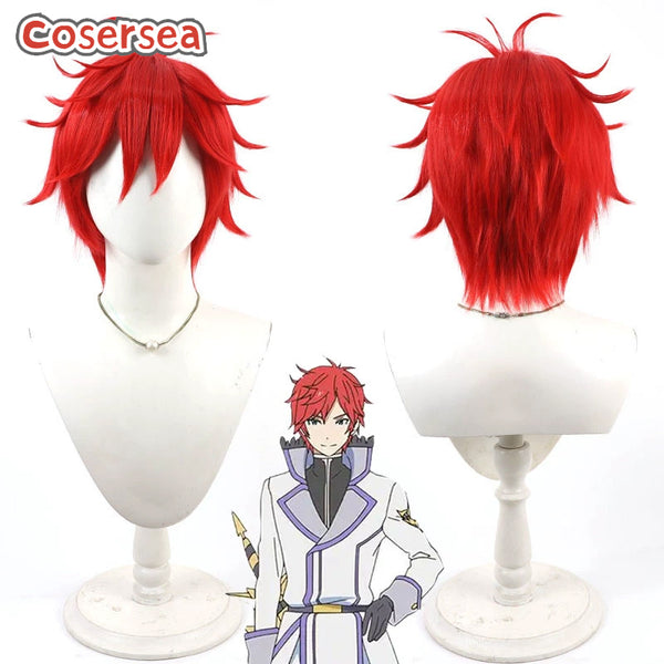 Cosersea Re:Life in a different world from zero Rainharuto van Asutorea 30cm Red Cosplay Wigs
