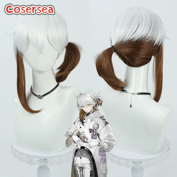 Reverse: 1999 Medicine Pocket 43cm White Mixed Brown Cosplay Wigs