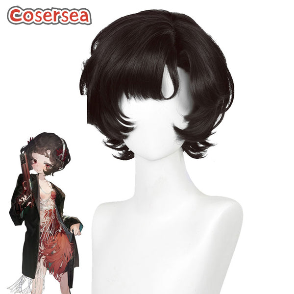 Reverse: 1999 Schneider 30cm Short Curly Black Cosplay Wigs