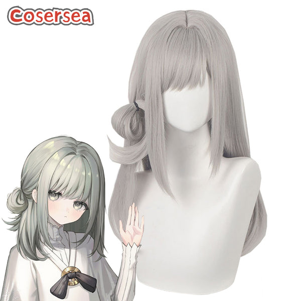 Reverse: 1999 Young Vertin 55cm Straight Gray Cosplay Wigs