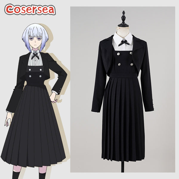 Rock Is a Lady's Modesty Tamaki Shiroya Black Dress Cosplay Costume