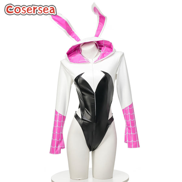 Roleplay Spider Barbie Anime Leather Onesie Sexy Backless Bodysuit