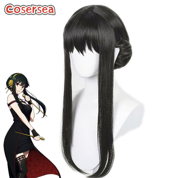 SPY x FAMILY Princess Of Thorns Yor Forger 60cm Black Cosplay Wigs