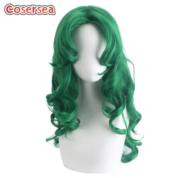 Sailor Neptune 60cm Long Curly Green Cosplay Wigs