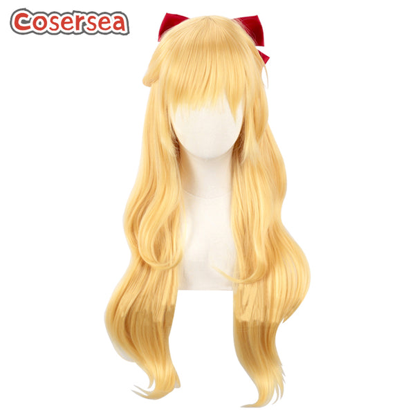 Sailor Venus Minako Aino 80cm Blonde Cosplay Wigs