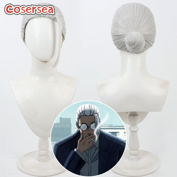 Sakamoto Days Taro Sakamoto Silver White Cosplay Wigs