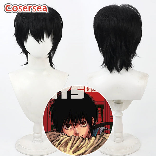 Sakamoto Days Yoichi Nagumo 30cm Black Cosplay Wigs