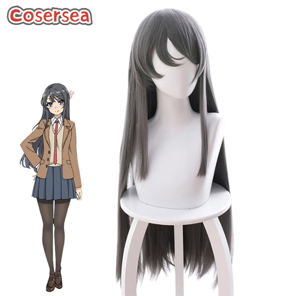 Seishun Buta Yarou wa Bunny Women Senpai no Yume wo Minai Sakurajima Mai Cosplay Wigs