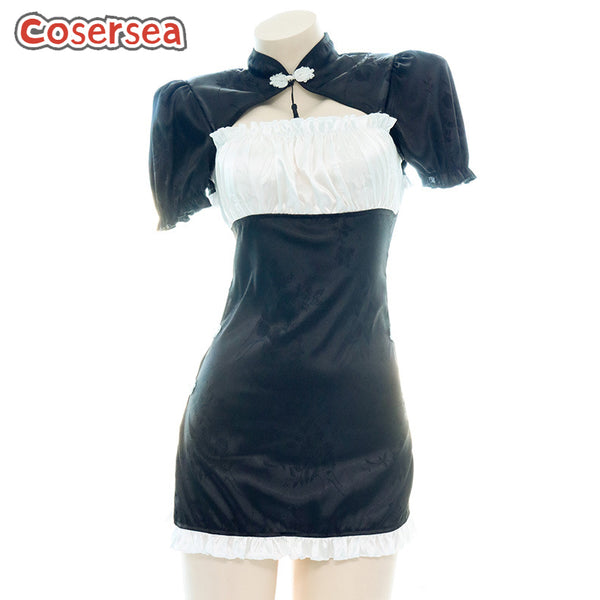Sexy High Slit Backless Cheongsam Classical Spicy Girl Dress