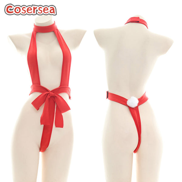 Sexy Hollow Private Room Performance Dress Strap Gift Leaky Breast Game Suit