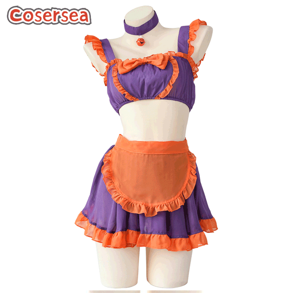 Sexy Underwear Halloween Uniform Split Midriff Role Play Nightclub Dress