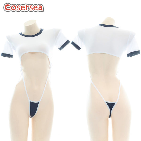 Sexy Underwear High Fork Strap Gymnastics Split Hollow Private Dress
