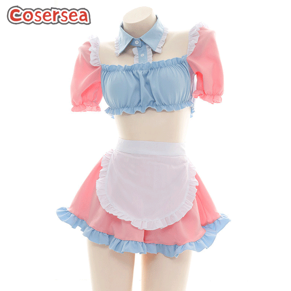 Sexy Women Maid Dress Uniform Cosplay Nightdress Homewear Pajamas