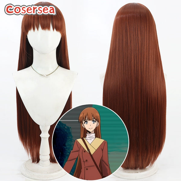 Solo Leveling Eri Mizuki 80cm Orange Red Cosplay Wigs