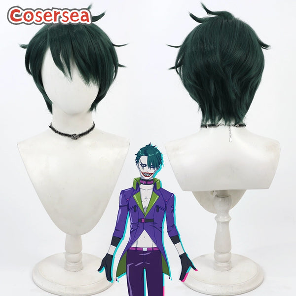 Suicide Squad Isekai The Joker 30cm Green Cosplay Wigs