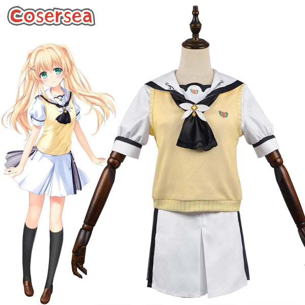 Cosersea Summer Pockets Wenders Tsumugi Halloween Women Dress Cosplay Costume