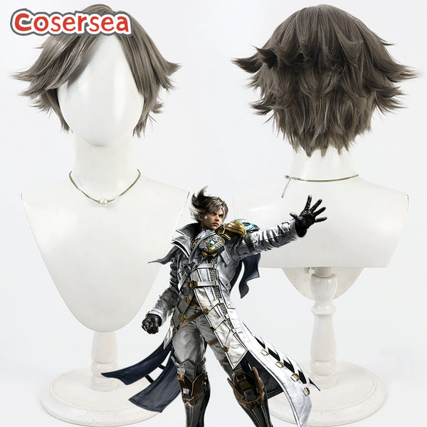 Cosersea Tekken 8 Lars Alexandersson 30cm Short Dark Gray Men Cosplay Wigs