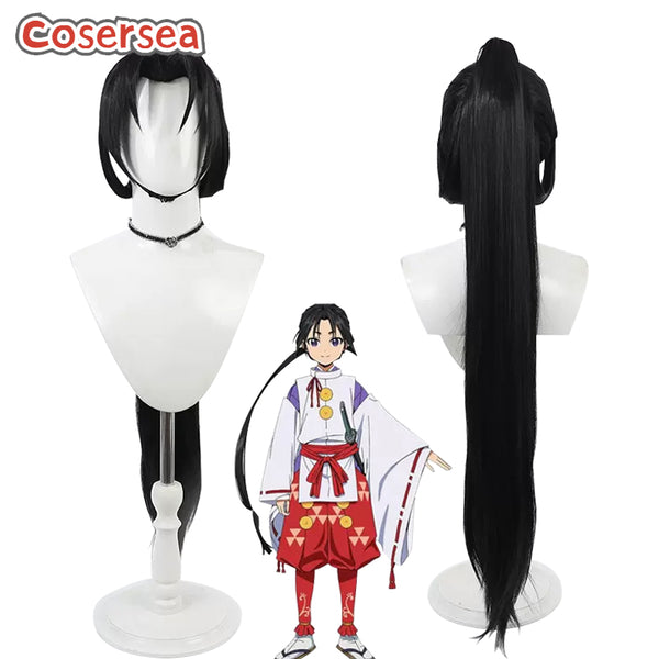 The Elusive Samurai Hōjō Tokiyuki 90cm Black Ponytail Cosplay Wigs