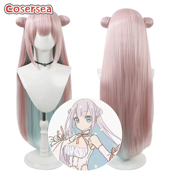 The Magical Girl and the Evil Lieutenant Used to Be Archenemies Byakuya Mimori Cosplay Wigs