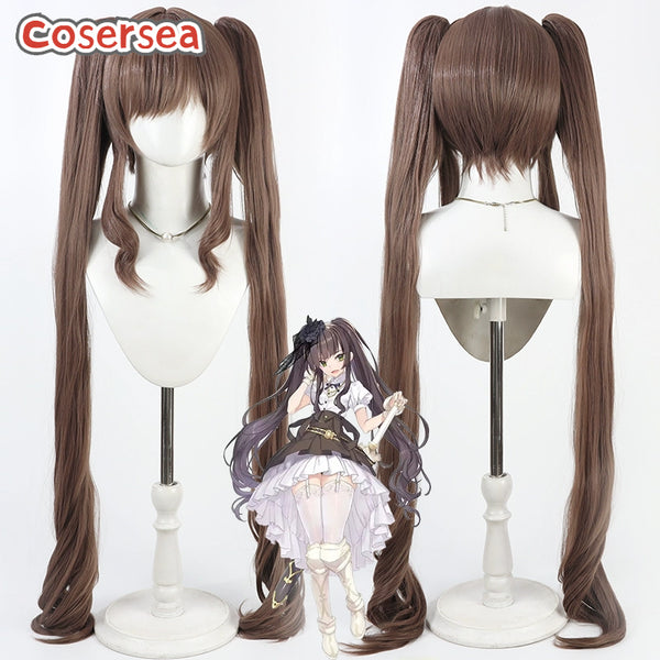 Cosersea The Gleam of Dawn Marimo Kamigori 100cm Brown Ponytail Cosplay Wigs