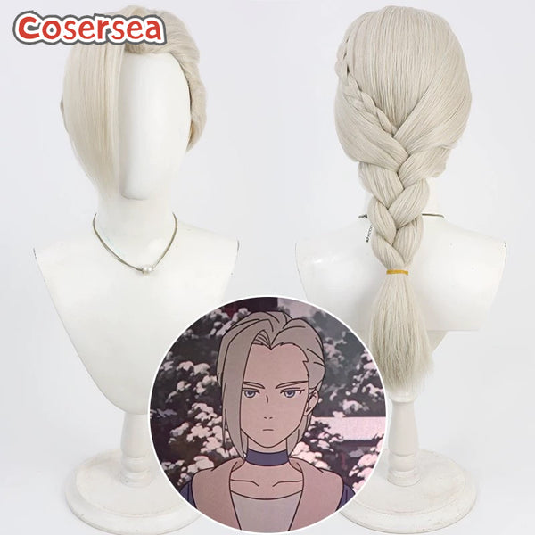 Cosersea The Legend of Luo Xiaohei 2 Luye 60cm Long Light Brown Braided Cosplay Wigs